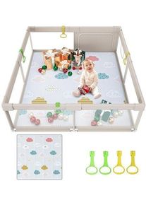 Uanlauo Baby Laufstall | mehrfarbig