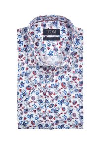 Tom Rusborg OF COPENHAGEN Duże Rozmiary - Tom Rusborg - Koszula z kr&oacute;tkim rękawem w kwiatowy wz&oacute;r, niewymagająca prasowania - 54