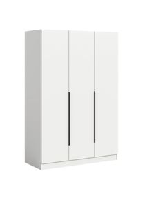 Mid.you , Wei&szlig; , Holzwerkstoff , Holzoptik , 4 F&auml;cher , 181x120 cm , FSC MIX , in verschiedenen Gr&ouml;&szlig;en erh&auml;ltlich , Schlafzimmer, Kleiderschr&auml;nke, Dreht&uuml;renschr&auml;nke