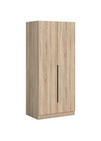 Mid.you , Sonoma Eiche , Holzwerkstoff , Holzoptik , 1 F&auml;cher , 80x181x52 cm , FSC MIX , in verschiedenen Gr&ouml;&szlig;en erh&auml;ltlich , Schlafzimmer, Kleiderschr&auml;nke, Dreht&uuml;renschr&auml;nke