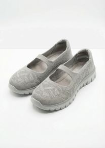 Ballerine stile Mary Jane Skechers con memory foam, Marrone, Taglia 36, bonprix