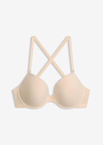 Reggiseno multifunzione con coppe preformate e ferretto, Beige, Taglia 90B, bonprix