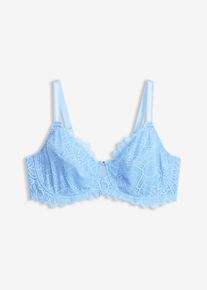 Reggiseno minimizer con dettagli dorati, Blu, Taglia 100C, bonprix
