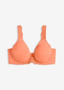 Reggiseno t-shirt con spalline imbottite, Arancione, Taglia 80C, bonprix