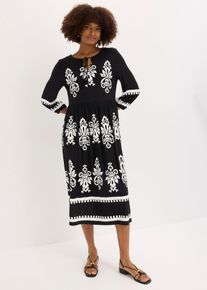 Abito in jersey di misto viscosa morbido, Nero, Taglia 42/44 (S), bonprix