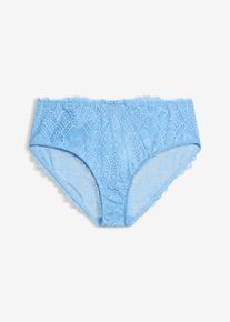 Slip alto in pizzo delicato, Blu, Taglia 58/60 (XXL), bonprix