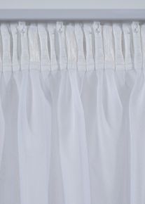 Tenda trasparente finemente strutturata in varie misure (pacco da 1), Bianco, Taglia 145x140 cm, bonprix