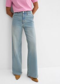 Jeans straight loose fit vita alta, Blu, Taglia 58, bonprix