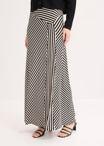 Gonna in jersey di misto viscosa, Nero, Taglia 54/56 (XL), bonprix