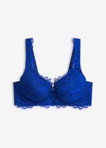 Reggiseno con coppe preformate e dettagli dorati, Blu, Taglia 75C, bonprix