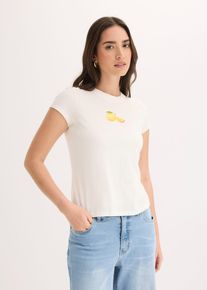 Maglia in cotone elasticizzato, Bianco, Taglia 54/56 (XL), bonprix