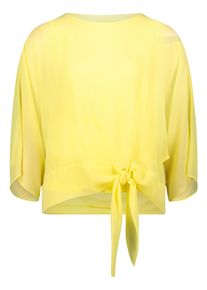 Chiffonbluse Betty Barclay "Chiffonbluse unifarben", Damen, Gr. 48, gelb, Obermaterial: 100% Polyester PES., Blusen Chiffonbluse