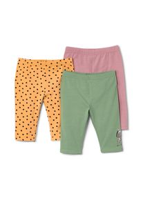 Tchibo - 3 gyerekleggings - Gyerek - m&eacute;ret 122/128 - fekete/p&ouml;tty&ouml;s