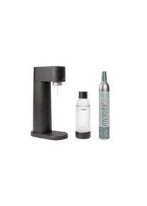 MYSODA Wassersprudler, Schwarz, Kunststoff, Naturmaterialien, 13x41x24.5 cm, Geschirr, Wasseraufbereitung, Wassersprudler