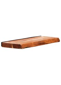 Livetastic Wandboard, Naturfarben, Holz, Akazie, massiv, Holz, 60x3.5x20 cm, Wohnzimmer, Regale, Wandboards