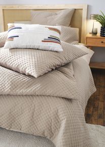 bonprix Față de pernă catifelată (set/2 buc.), maro, Pachet/2 bucăţi feţe de perne 40/40 cm