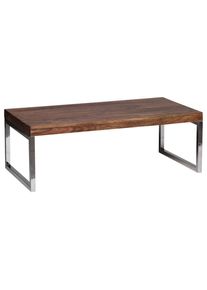 Mid.you , Sheeshamfarben , Holz , Sheesham , massiv , rechteckig , 60x40x120 cm , einfacher Aufbau , Wohnzimmer, Wohnzimmertische, Couchtische, Couchtische Holz