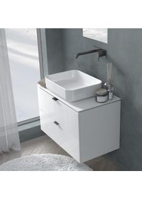 evineo ineo2.5 Plan de toilette avec meuble sous-vasque et 2 tiroirs, PR1248,