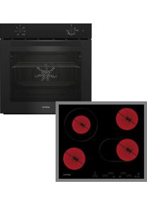 Privileg Backofen-Set "BAKO 100 Black", Energieeffizienz: A, schwarz, Herdsets, Hydrolyse - schnelle und m&uuml;helose Reinigung mit der Kraft des Dampfes, Backofen-Set