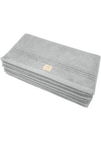 G&auml;stehandt&uuml;cher Dyckhoff "Nature", silber, B:30cm L:50cm, Frottier, Obermaterial: 100% Baumwolle, Handt&uuml;cher, G&auml;stehandt&uuml;cher