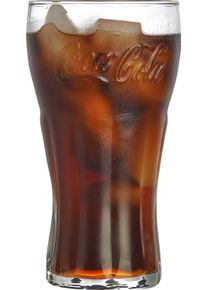 Longdrinkglas Van Well "Coca-Cola", transparent (klar), B:7,5cm H:14,5cm, Glas, Trinkgef&auml;&szlig;e, Longdrinkglas, sp&uuml;lmaschinengeeignet, 6-teilig