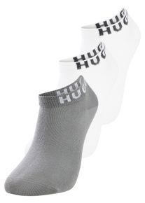 Freizeitsocken HUGO UNDERWEAR "3P AS UNI CC", Damen, Gr. 43-46, dunkelgrau 025, Baumwollmischung, normal, Socken Freizeitsocken, mit Logostickerei