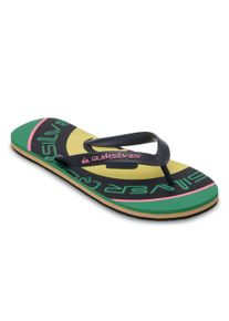 Zehentrenner Quiksilver "MOLOKAI SCREEN", Herren, Gr. 43, Synthetik, bunt (leprechaun), Schuhe Zehentrenner, Sommerschuhe