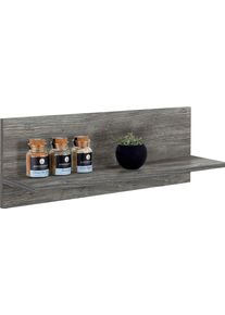 Wandboard KOCHSTATION "KS-Virginia", braun (eiche vintage), B:60cm H:24cm T:18cm, Holzwerkstoff, Regale, Wandboard, 60 cm breit