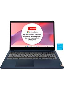 Lenovo Chromebook "IdeaPad 3 Chrome 15IJL6", blau (abyss blau), 8 GB RAM, Celeron, Google Chrome OS, Notebooks, ChromeOS, Clamshell Laptop with Full HD Panel, Chromebook