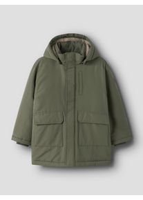 Parka name it "NKMMARLOW PARKA JACKET PB", Jungen, Gr. 164, dusty olive, Web, Obermaterial: 100% Polyester, unifarben, regular fit normal, Jacken Parka