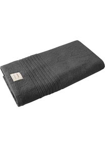 Badetuch Dyckhoff "Nature", grau (anthrazit), B:70cm L:200cm, Frottier, Obermaterial: 100% Baumwolle, Handt&uuml;cher, Badetuch
