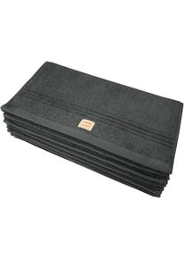 G&auml;stehandt&uuml;cher Dyckhoff "Nature", grau (anthrazit), B:30cm L:50cm, Frottier, Obermaterial: 100% Baumwolle, Handt&uuml;cher, G&auml;stehandt&uuml;cher