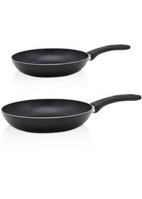 Kr&uuml;ger Pfannen-Set KR&Uuml;GER "Aluminium Pfannen-Set DELPHI 2 tlg. (16 + 24 cm)", schwarz, &Oslash;:16,24cm, Pfannen, Pfannen-Set