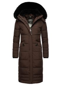 Wintermantel Navahoo "Wintermantel Fahmiyaa", Damen, Gr. 3XL, braun (schwarz choco), Obermaterial: 100% Polyester PES. Obermaterial: Futter: 100% Polyester PES. 100% Polyester PES., M&auml;ntel Wintermantel