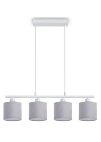 Paco Home Pendelleuchte "ANIKA", grau (wei&szlig;, grau), 4, &Oslash; 12,2cm H: 20cm, Leuchten, Pendelleuchte