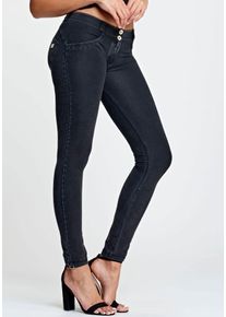 Jeggings Freddy "WRUP2 SUPERSKINNY", Damen, Gr. S (36), N-Gr, schwarz, Web, Obermaterial: 84% Baumwolle, 16% Elasthan, unifarben, figurbetont lang, Hosen Jeggings, mit Lifting & Shaping Effekt, superskinny