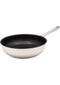 Kr&uuml;ger Bratpfanne KR&Uuml;GER "Edelstahl Pfanne Miami, &Oslash; 28 cm", silberfarben, H:7,5cm &Oslash;:28cm, Pfannen, Bratpfanne, mit Antihaft-Versiegelung, backofenfest bis 180C