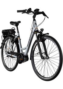 Z&uuml;ndapp E-Bike Z&Uuml;NDAPP "X200 - Bosch Mittelmotor" Gr. 51, silber (silber, schwarz), Elektrofahrr&auml;der, 51cm, 28 Zoll (71,12cm), E-Bike, Pedelec, Elektrofahrrad f&uuml;r Damen u. Herren