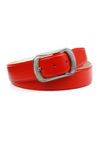 Lederg&uuml;rtel Anthoni Crown, Damen, Gr. 90, rot, Leder, unifarben, G&uuml;rtel Lederg&uuml;rtel, mit matter Schlie&szlig;e, helle R&uuml;ckseite