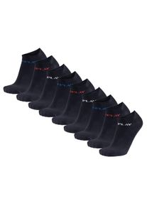 Sneakersocken Replay "Socken 9er Pack", Damen, Gr. 43-46, schwarz, Obermaterial: 75% Baumwolle CO. 15% Polyester PES. 9% Polyamid PA. 1% Elasthan EL., Socken Sneakersocken