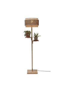 Good & Mojo , Naturfarben , Holz , Bambus,Bambus , 160 cm , LED-Leuchtmittel austauschbar , Beleuchtung, Innenleuchten, Stehleuchten