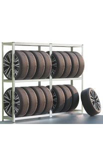 Monzana Reifenregal 2er-Set 180x120x40cm verzinkt 795kg