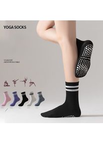 Dreamlikelin 1 Pair Women's Mid-Calf Yoga Socks Non-Slip Breathable & Sweat-Wicking Floor Socks for Pilates, Dance ,Workout |