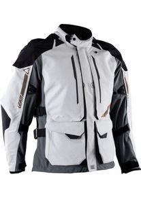 Leatt Adventure DriTour Long 5.5 V26, tekstiljakke vandt&aelig;t , farve: lysegr&aring;/gr&aring;/sort , st&oslash;rrelse: L