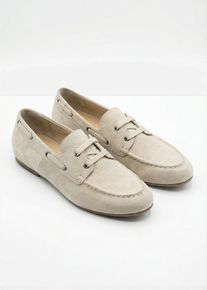 Loafers med sn&ouml;rning - beige - storlek 40 - bonprix