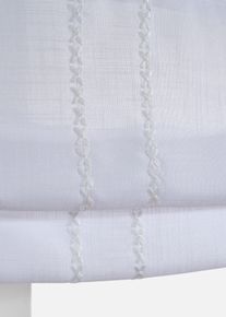 Hissgardin med broderi i m&aring;nga storlekar - vit - storlek 130x45 cm - bonprix