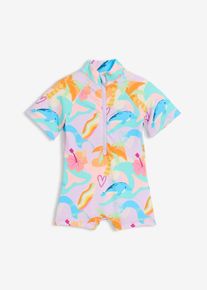 Badjumpsuit - lila - storlek 92/98 - bonprix