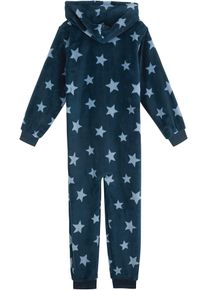 Fleeceoverall f&ouml;r barn - bl&aring; - storlek 116/122 - bonprix