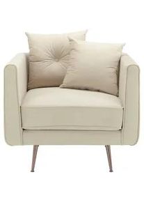 Sessel Luis Beige Samt