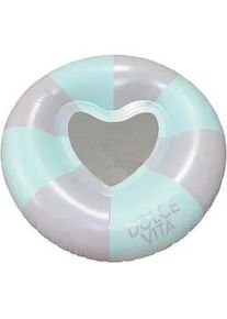Schwimmring Heart Gr&uuml;n/Wei&szlig;